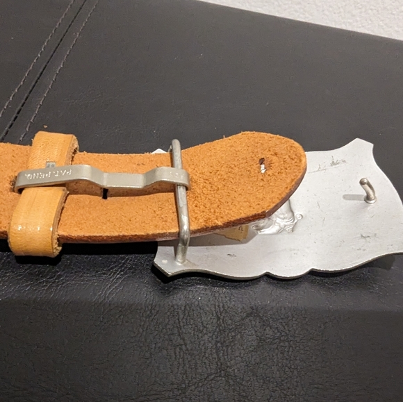 Vintage Genuine Leather Western Rodeo Belt Cowboy boots buckle - Picture 8 of 12